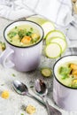 Zucchini creamy soup Royalty Free Stock Photo