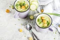 Zucchini creamy soup Royalty Free Stock Photo