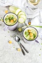 Zucchini creamy soup Royalty Free Stock Photo