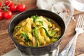 Zucchini fettuccine butternut creme sauce