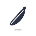 zucchini icon on white background. Simple element illustration from fruits and vegetables concept