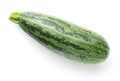 Zucchini Isolated over White Background Top view Royalty Free Stock Photo