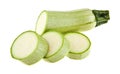 Zucchini isolated on white background Royalty Free Stock Photo