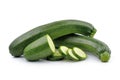 Zucchini isolated on white background Royalty Free Stock Photo
