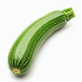 Zucchini isolated on white background front view Royalty Free Stock Photo