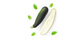 Zucchini isolated. Zucchini isolated white background Royalty Free Stock Photo