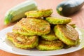 Zucchini pancakes Royalty Free Stock Photo