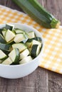 Zucchini pieces