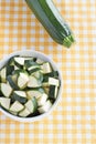 Zucchini pieces