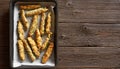 Zucchini sticks with panko breadcrumbs