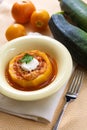 Zucchini stuffed with meat and vegetables, stewed in tomato sauce Royalty Free Stock Photo