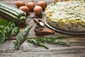 Zucchini tart with parmesan