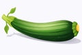 Zucchini vector flat minimalistic isolated illustration