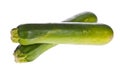 Zucchinis or courgettes isolated Royalty Free Stock Photo