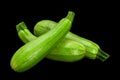 Zuccini vegetable on black Royalty Free Stock Photo