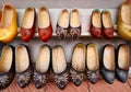 Zuecos traditional wooden shoes from Asturias Spain Royalty Free Stock Photo