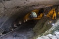 ZugarA group of tourists visit the interior of the Cave of the Witches of Zugarramurdi