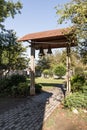 Little bell tower near the Church of Vlacherna Mother of God in Zugdidi is located in the Dadiani Palace - the residence of an