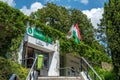 Zugliget terminal of the chairlift connecting Elizabeth Lookout tower to Zugligeti utca in Budapest, Hungary Royalty Free Stock Photo