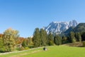 Zugspitze Alps view from Ehrwald, Tirol, Austria