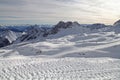 Zugspitze alps mountain snow ski winter blue sky landscape garmisch germany Royalty Free Stock Photo