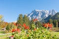 Zugspitze Alps view from Ehrwald, Tirol, Austria