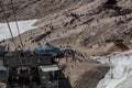 ZUGSPITZE, GERMANY - SEPTEMBER 4, 2019: Zugspitzplatt station of Zugspitze Glacier Cable Car (Gletscherbah Royalty Free Stock Photo