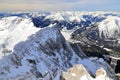 The Zugspitze - the highest point of Germany. The Alps, Germany, Europe. Royalty Free Stock Photo