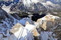 The Zugspitze - the highest point of Germany. The Alps, Germany, Europe. Royalty Free Stock Photo