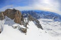 The Zugspitze - the highest point of Germany. The Alps, Germany, Europe. Royalty Free Stock Photo