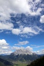 Zugspitze Mountain from Lermoos. Tyrol. Austria Royalty Free Stock Photo