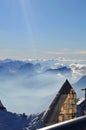 Zugspitze mountain view clouds