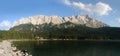 Zugspitze, Waxensteine and lake Eibsee (Germany) Royalty Free Stock Photo