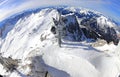 Zugspitze weather station. The highest point of Germany. The Alps, Germany, Europe. Royalty Free Stock Photo