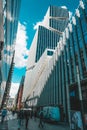 Zuidas in amsterdam, Business District, city skyline, Van Leijenberghlaan