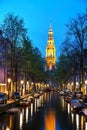 Zuiderkerk church in Amsterdam Royalty Free Stock Photo