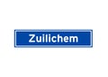 Zuilichem isolated Dutch place name sign. City sign from the Netherlands.