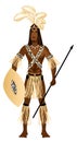 Zulu Carnival Costume Royalty Free Stock Photo