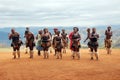 Zulu tribal dance Royalty Free Stock Photo