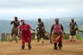 Zulu tribal dance in South Africa Royalty Free Stock Photo