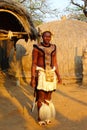 Zulu warrior in Shakaland Zulu Village, South Africa