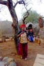 Zulu woman in traditional closes in Shakaland Zulu Village, South Africa