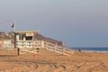 Zuma Beach Lifeguard Towers in Southern California Royalty Free Stock Photo