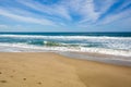 Zuma Beach, one of the most popular beaches in Los Angeles Royalty Free Stock Photo