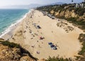 Zuma Beach with seagulls - Zuma Beach, Los Angeles, LA, California, CA