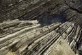 Zumaia beach in Spain