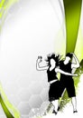 Zumba fitness dance background