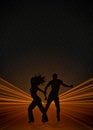 Zumba fitness dance background