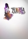 Zumba party or dance training background