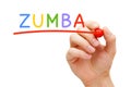 Zumba Red Marker Royalty Free Stock Photo